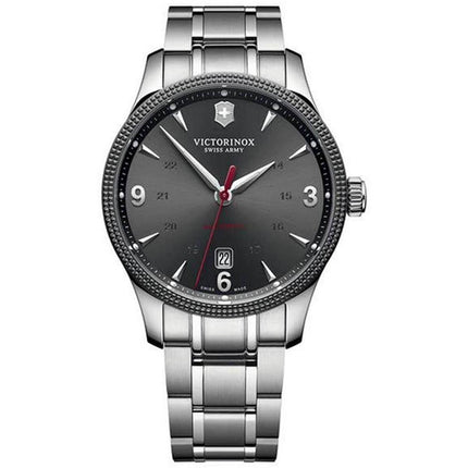 Victorinox Swiss Army Men's Automatic Watch - Alliance Grey Dial Bracelet | 241714.1 ,