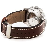 Victorinox Swiss Army Men's Chrono Watch - AirBoss Dark Grey Dial Brown Strap | 241597 ,