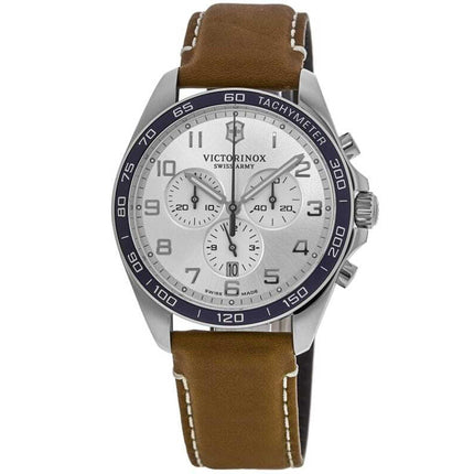 Victorinox Swiss Army Men's Chrono Watch - FieldForce Classic Silver Dial | 241900 ,