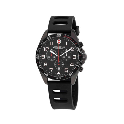 Victorinox Swiss Army Men's Chrono Watch - FieldForce Sport Black Dial Strap | 241889 ,