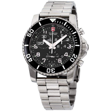 Victorinox Swiss Army Men's Chrono Watch - Maverick GS Black Dial Bracelet | 24144.1 ,