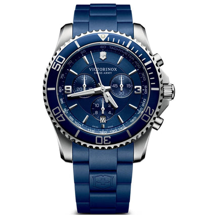 Victorinox Swiss Army Men's Chronograph Watch - Maverick Blue Dial Strap | 241690 ,