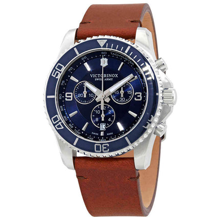Victorinox Swiss Army Men's Chronograph Watch - Maverick Blue Dial Strap | 241865 ,