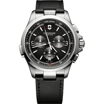 Victorinox Swiss Army Men's Chronograph Watch - Night Vision Black Strap | 241785 ,