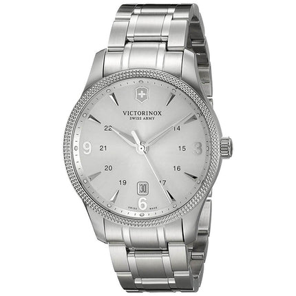 Victorinox Swiss Army Men's Quartz Watch - Alliance Silver Tone Dial Bracelet | 241712 ,