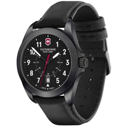 Victorinox Swiss Army Men's Quartz Watch - Heritage Black Leather Strap | 241970 ,