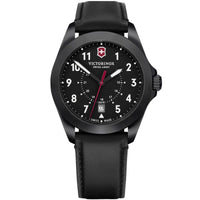 Victorinox Swiss Army Men's Quartz Watch - Heritage Black Leather Strap | 241970 ,