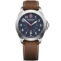 Victorinox Swiss Army Men's Quartz Watch - Heritage Blue Dial Leather Strap | 241964 ,