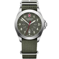 Victorinox Swiss Army Men's Quartz Watch - Heritage Green Dial Fabric Strap | 241966 ,