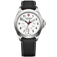 Victorinox Swiss Army Men's Quartz Watch - Heritage White Dial Leather Strap | 241965 ,