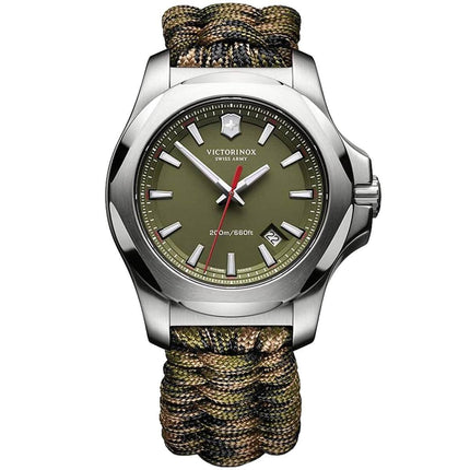 Victorinox Swiss Army Men's Quartz Watch - I.N.O.X. Green Paracord Strap | 241727.1 ,