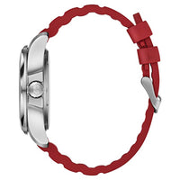 Victorinox Swiss Army Men's Quartz Watch - I.N.O.X. Red Dial Rubber Strap | 241719.1 ,
