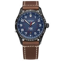 Victorinox Swiss Army Men's Watch and Knife Set - Airboss Mechanical Automatic Blue Dial | 249150.1 ,