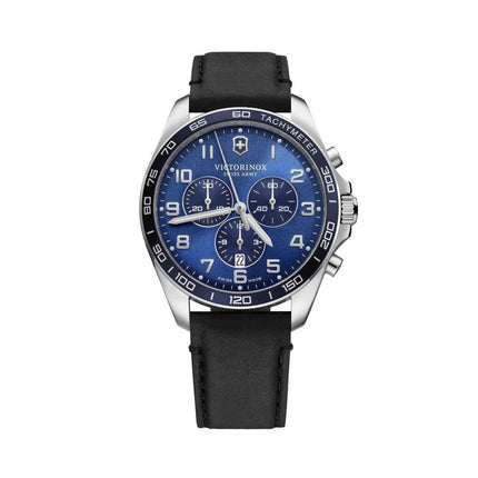 Victorinox Swiss Army Men's Watch - FieldForce Classic Chrono Black Strap| 241929 ,