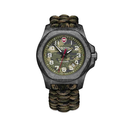 Victorinox Swiss Army Men's Watch - I.N.O.X. Carbon Green Paracord Strap | 241927.1 ,