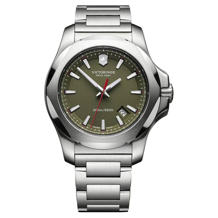 Victorinox Swiss Army Men's Watch - I.N.O.X. Green Dial Bracelet | 241725.1 ,
