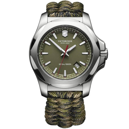 Victorinox Swiss Army Men's Watch - I.N.O.X. Green Dial Textile Strap | 241727 ,