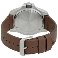 Victorinox Swiss Army Men's Watch - I.N.O.X. Quartz Brown Leather Strap | 241738.1 ,