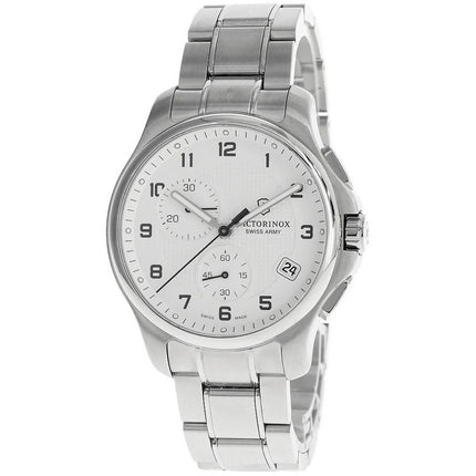 Victorinox Swiss Army Men's Watch - Officer's White Dial Silver Bracelet | 241554 ,