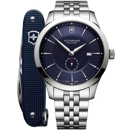 Victorinox Swiss Army Men's Watch with Knife - Alliance Silver Bracelet | 241763.1 ,