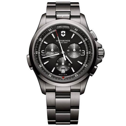 Victorinox Swiss Army Night Vision 241730 Men's Watch Black Dial ,