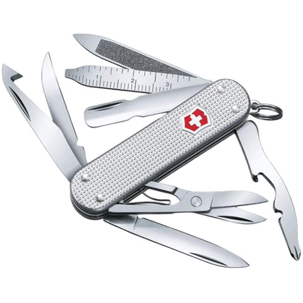 Victorinox Swiss Army Pocket Knife - Mini Champ Alox Silver Multi-Function | 0.6381.26 ,