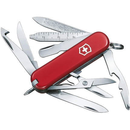 Victorinox Swiss Army Pocket Knife - Mini Champ Red Folding with 18 Functions | 0.6385 ,