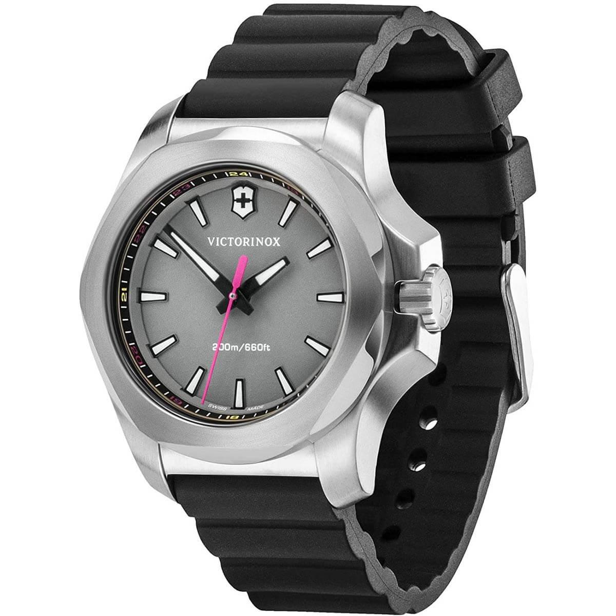 Victorinox Swiss Army Women's Watch - I.N.O.X. V Grey Dial Black