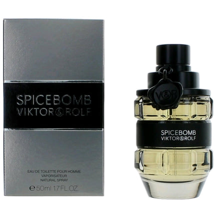 Viktor & Rolf Men's Eau De Toilette Spray - Spicebomb Enchanting Fragrance, 1.7 oz ,