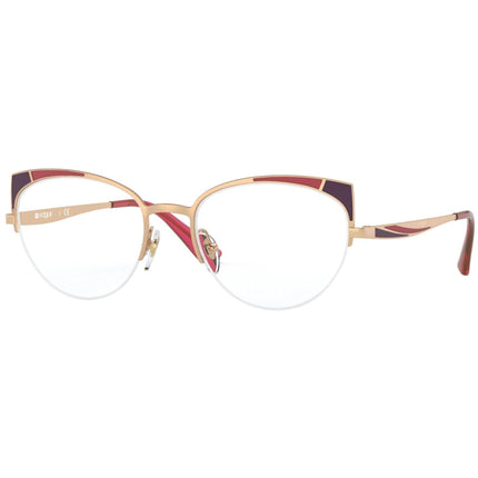 Vogue Women's Eyeglasses - Top Matte Bordeaux/Rose Cat Eye Frame | 0VO4153 5075 ,