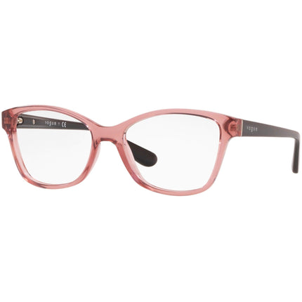 Vogue Women's Eyeglasses - Transparent Pink Square Full-Rim Frame | 0VO2998 2599 ,