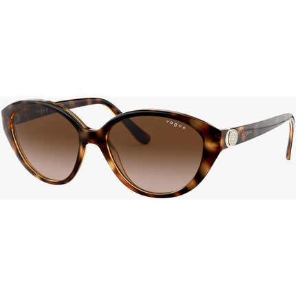 Vogue Women's Sunglasses - Brown Gradient Lens Dark Havana Frame | 0VO5308SB W65613 ,