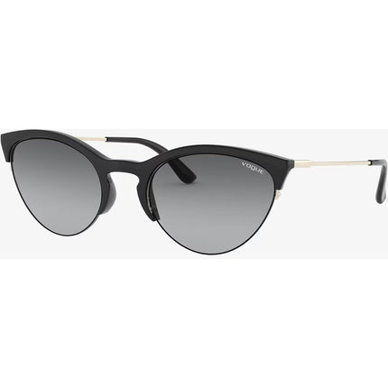Vogue Women's Sunglasses - Gray Gradient Lens Black Cat Eye Frame | 0VO5287S W44/11 ,