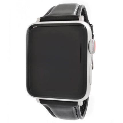 WareWel Apple Watch Compatible Genuine Leather Replacement Watch Strap ,