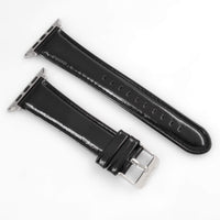WareWel Apple Watch Compatible Genuine Leather Replacement Watch Strap ,