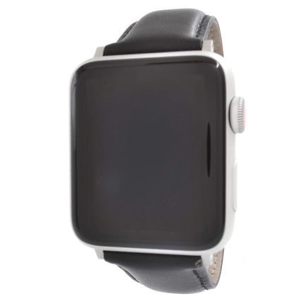 WareWel Apple Watch Compatible Genuine Smooth Leather Replacement Strap ,