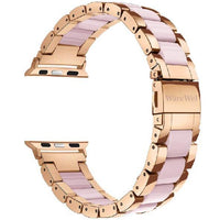 WareWel Apple Watch Compatible Stainless Steel and Resin Band ,