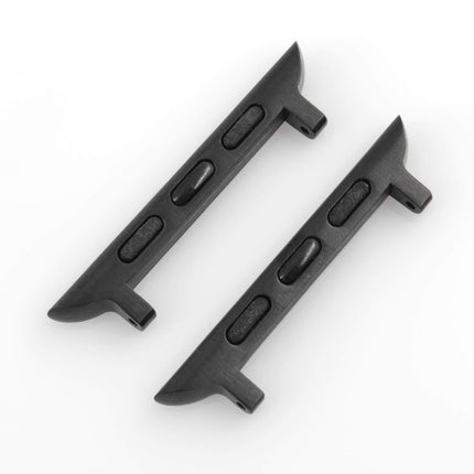 WareWel Black Apple Watch Adapter Connectors Fit 20mm Watch Bands and 38 and 40mm Apple Watch Case ,