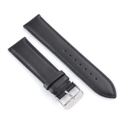 WareWel Genuine Smooth Leather Replacement Watch Strap with Quick Release ,