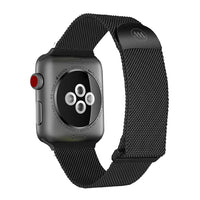WareWel SS Magnetic Milanese Mesh Loop Replacement Band Compatible with Apple Watch Series 1, 2, 3, 4, 5, 6 ,