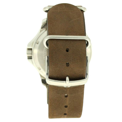 Wenger 01.0641.121 Men's Seaforce Blue Dial Brown Leather Strap Dive Watch ,