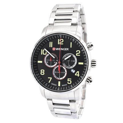 Wenger 01.1543.102 Attitude Chrono Mens Steel Bracelet Watch ,