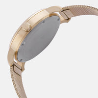 Wenger 01.1721.102 Women's Urban Donnissima Yellow Gold Steel Mesh Bracelet Black & Grey Dial Watch ,