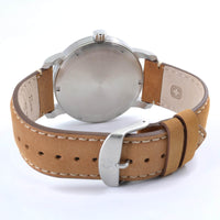 Wenger 01.9041.207S Men’s Military Beige Dial Brown Leather Strap Watch ,
