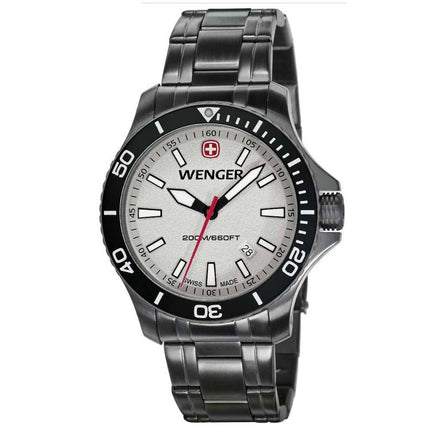 Wenger 0641.107 Men's Sea Force Gunmetal Ion Plated Grey Dial Swiss watch ,