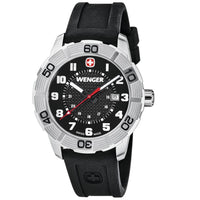 Wenger 0851.101 Men's Roadster Sport Black Dial Black Rubber Strap Watch ,