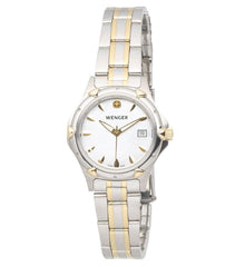 Wenger 70236 Women's White Dial Two Tone Stainless Steel Watch