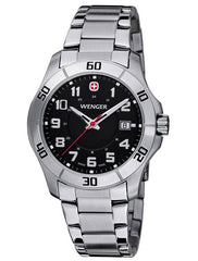 Wenger 70487 Men's Stainless Steel Black Dial Watch
