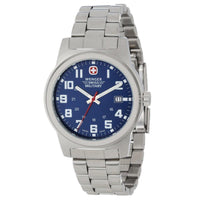 Wenger 72908 Men's Military Blue Dial Stainless Steel Bracelet Swiss Watch ,