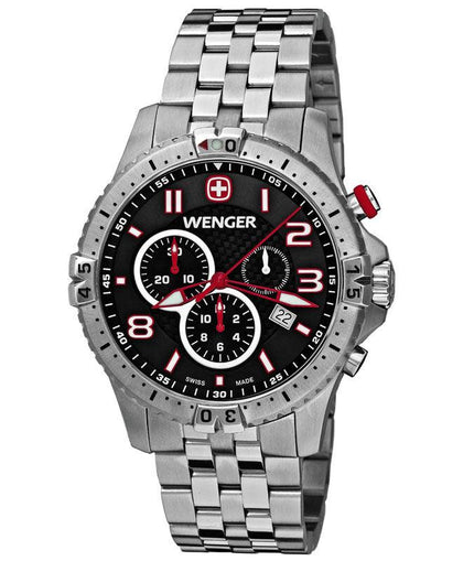 Wenger 77056 Men's Swiss Stainless Steel Chronograph Watch ,